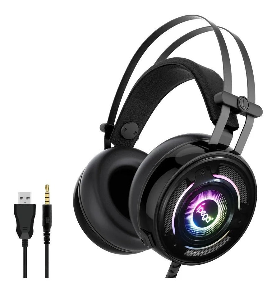 Audifono Diadema Gamer Ipega Luz Led