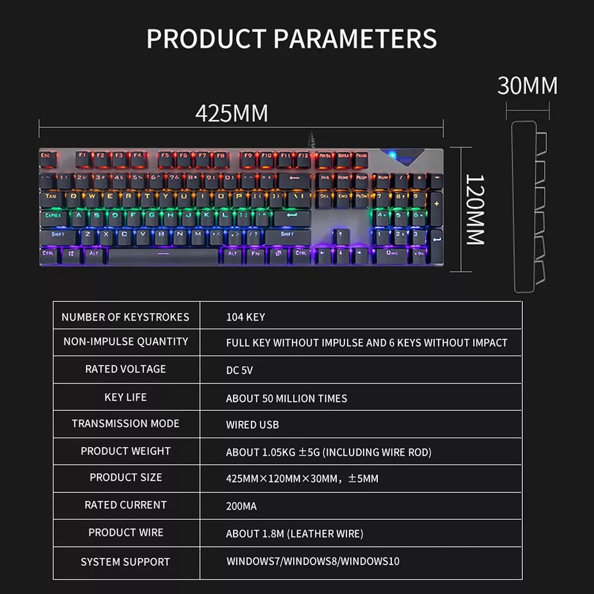 Combo Teclado Gamer Mecanico Jg609