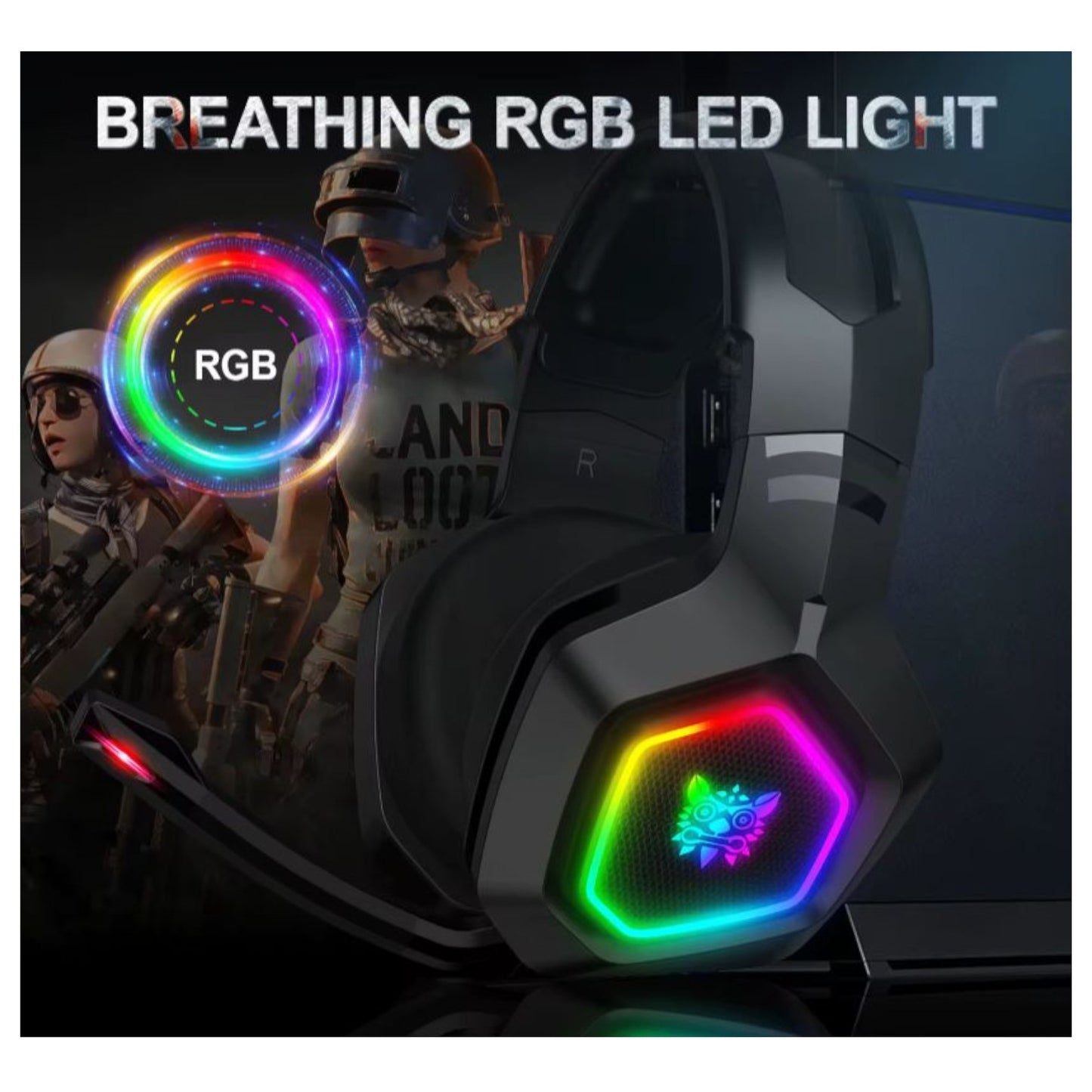 Audífonos Gamer Onikuma K10 RGB – Sonido Envolvente, Micrófono y Comodidad Pro