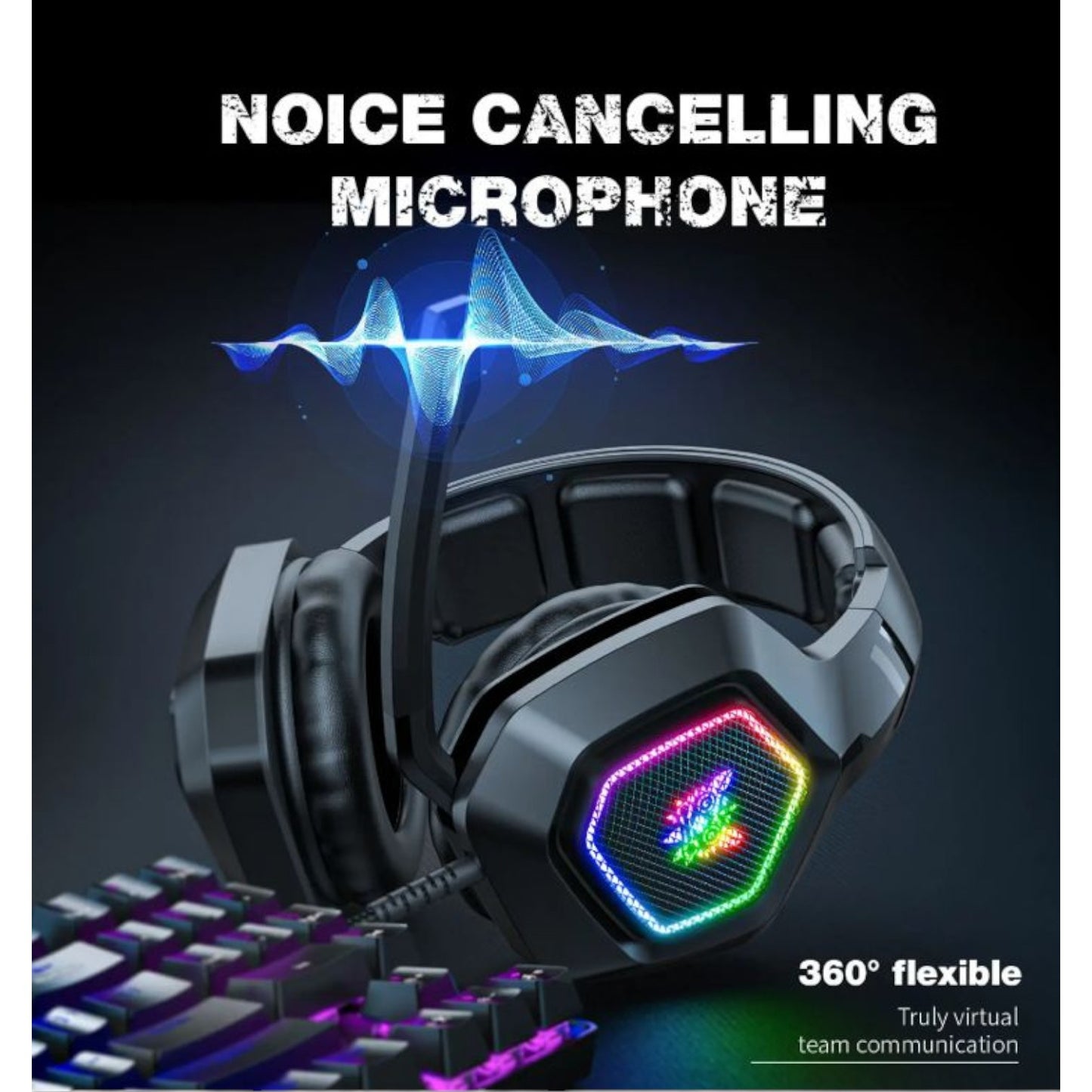 Audífonos Gamer Onikuma K10 RGB – Sonido Envolvente, Micrófono y Comodidad Pro