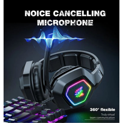 Audífonos Gamer Onikuma K10 RGB – Sonido Envolvente, Micrófono y Comodidad Pro