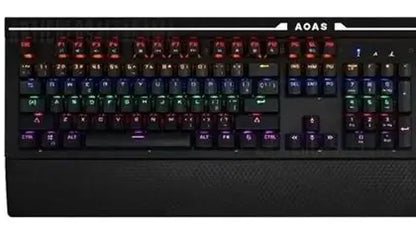 Teclado Mecánico Gamer Aoas 808 – Switches Azules y RGB