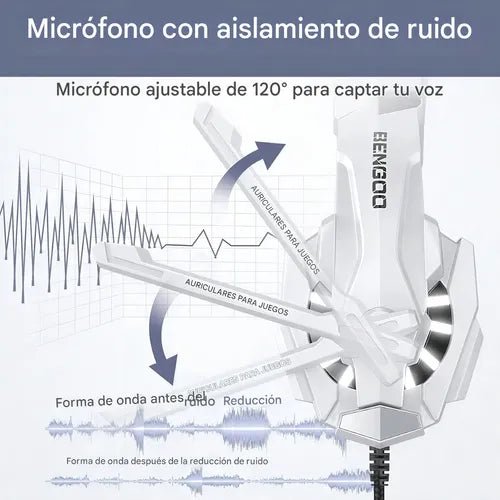 Audifonos Gamer Luces Rgb G9000 Plus
